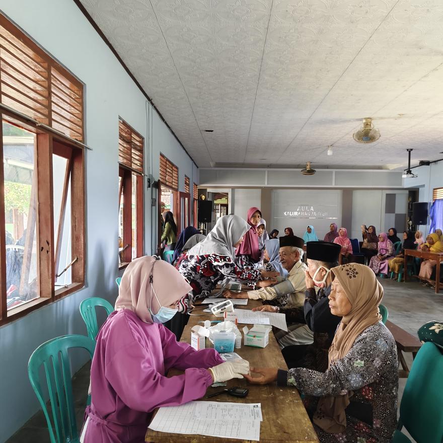 Untuk Lansia Sehat, Pemerintah Kalurahan Janten Selenggarakan Posyandu Lansia